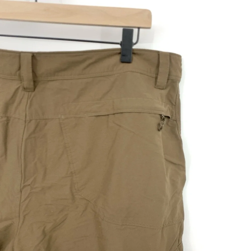 LL Bean Men Size 36 Shorts Brown Cargo Nylon Stretch Quick‎ Dry 11